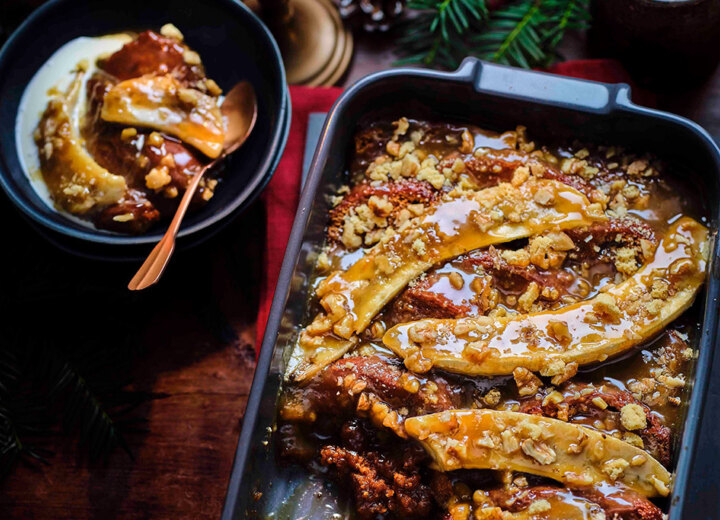 20221117 Food Christmas Cheats Sticky Toffee Banna Pudding