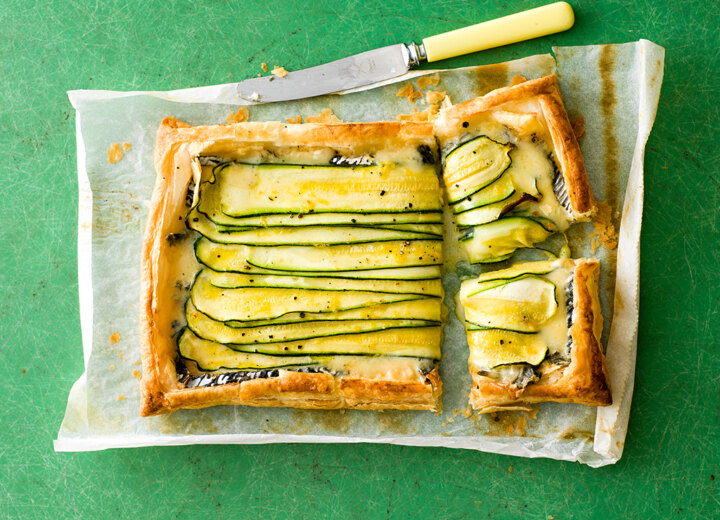 April Courgette Tart