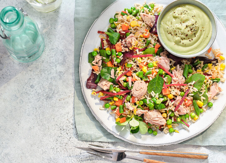 Tuna rice salad