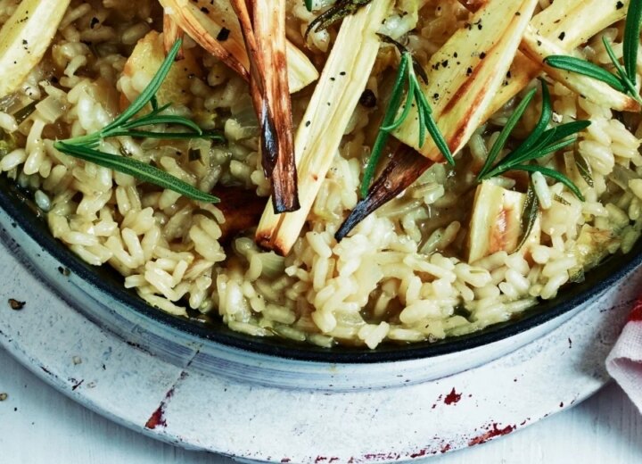 Parsnip and rosemary risotto 1