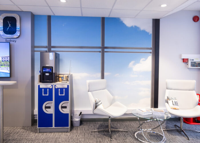 Tea and coffee facilities on airport trolley