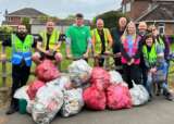 Scawby Food Store colleagues litter picking