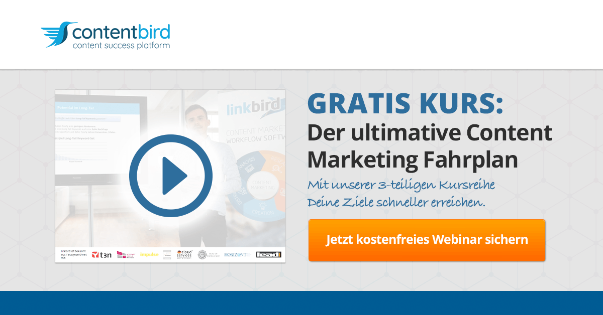 Der ultimative Content Marketing Fahrplan