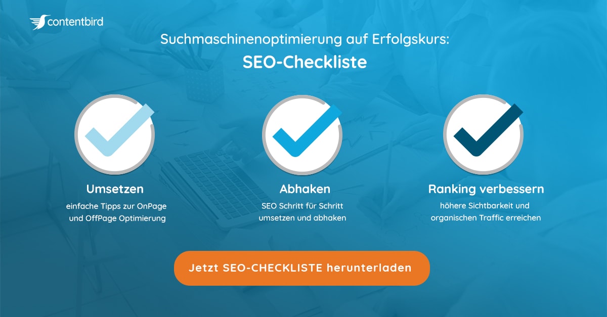 contentbird SEO Checkliste