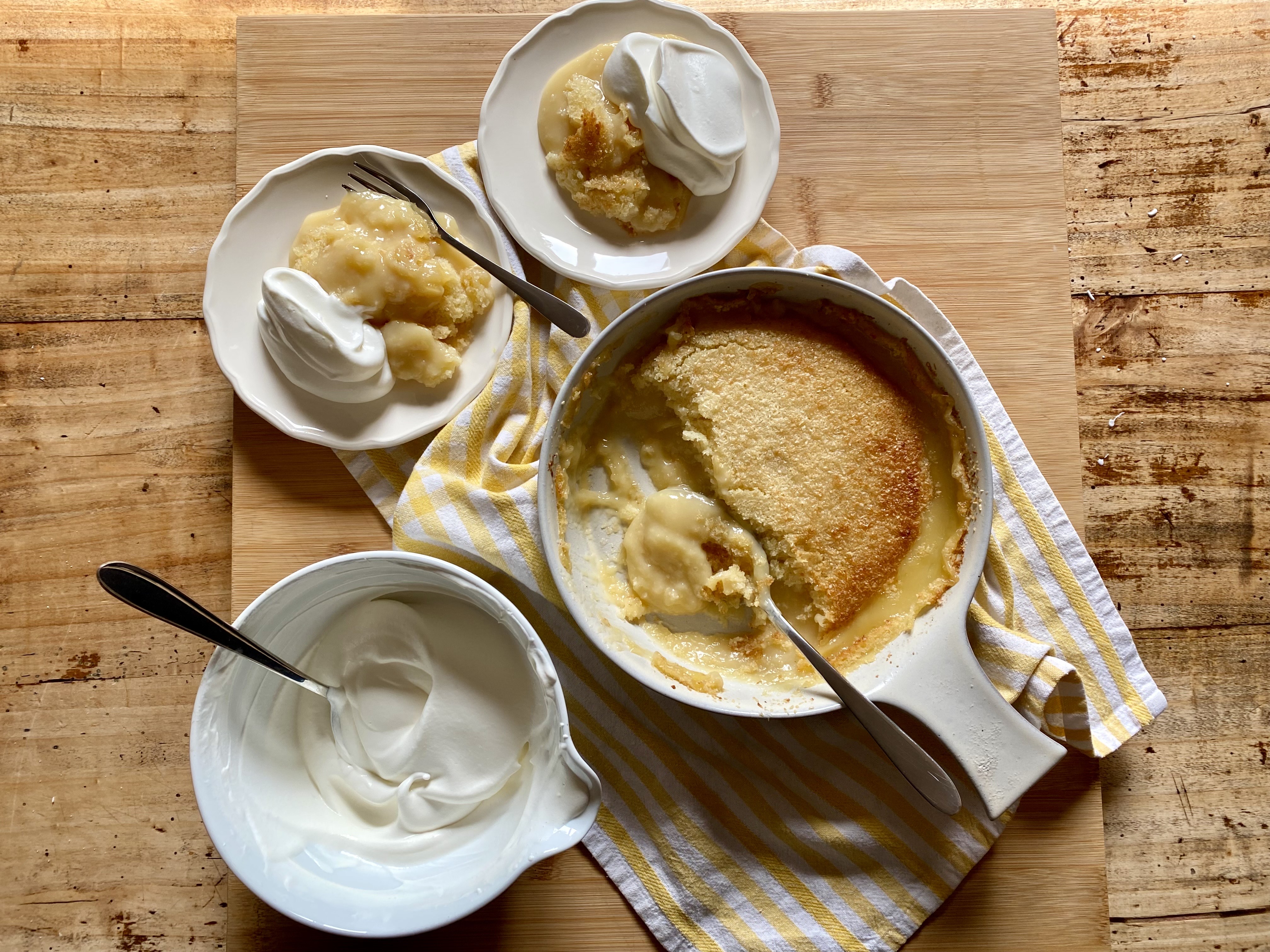 Budino con cocco e limone