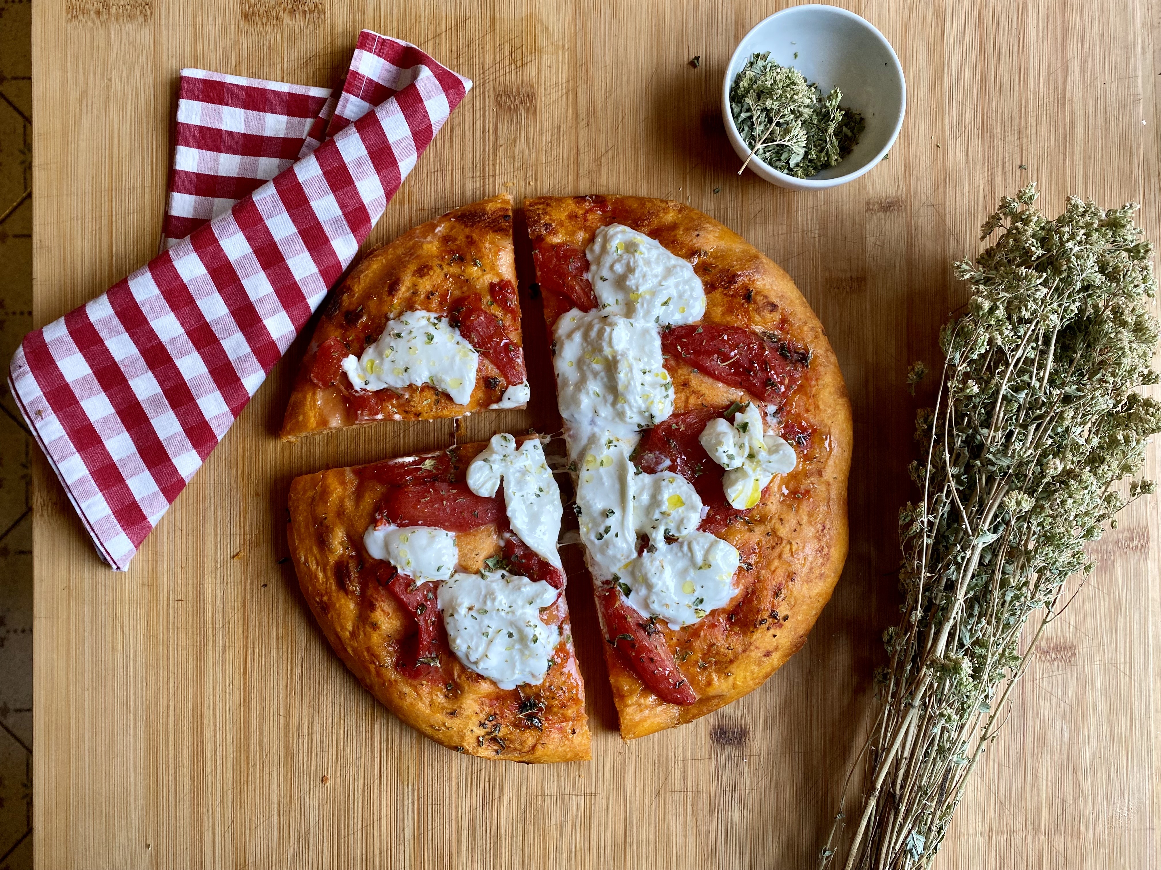 Pizza tutta rossa