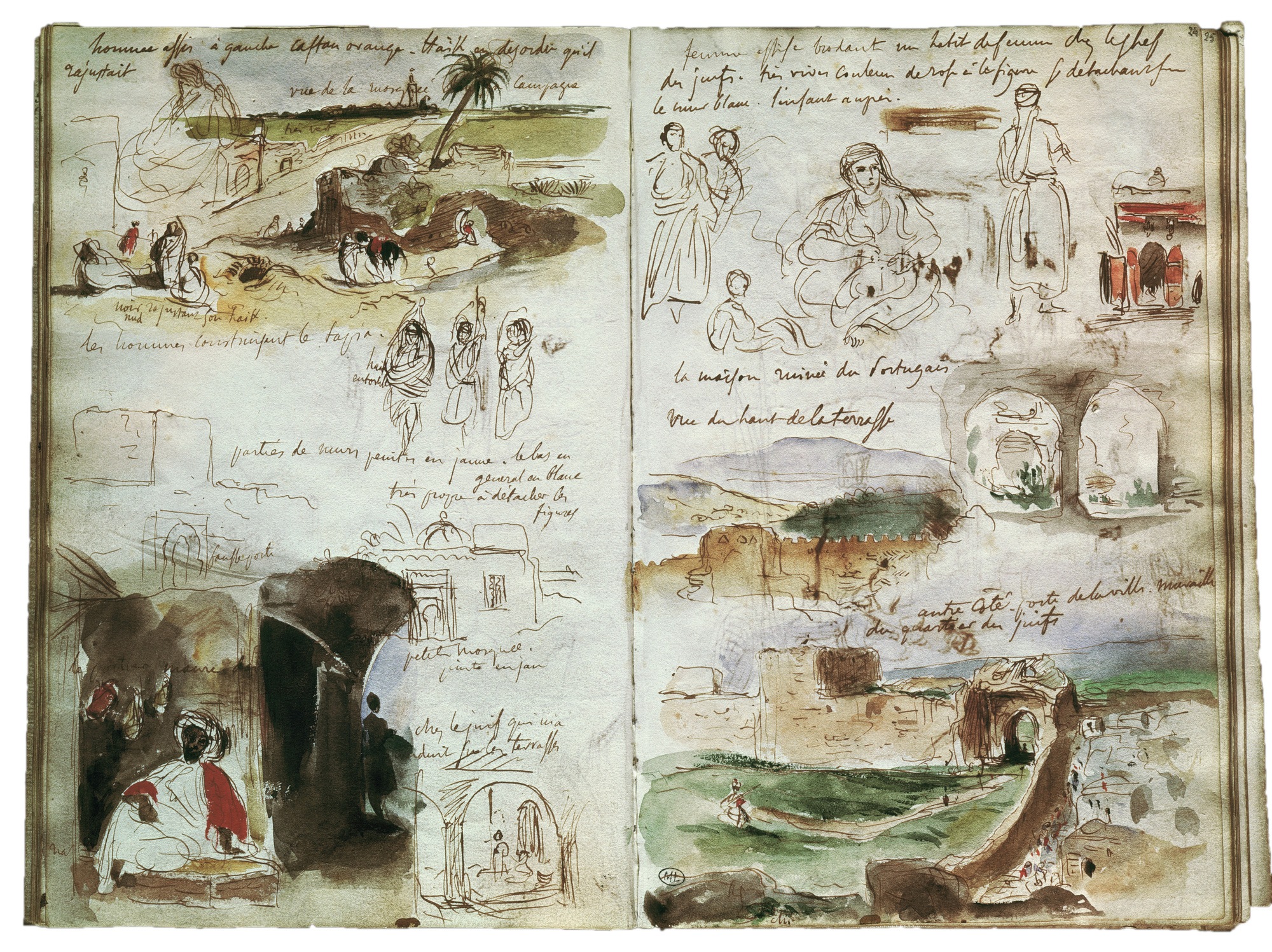 Le carnet de voyage du peintre Delacroix au Maroc