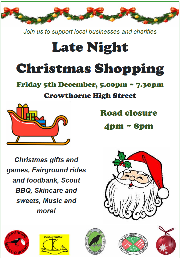 crowthorn late night shopping