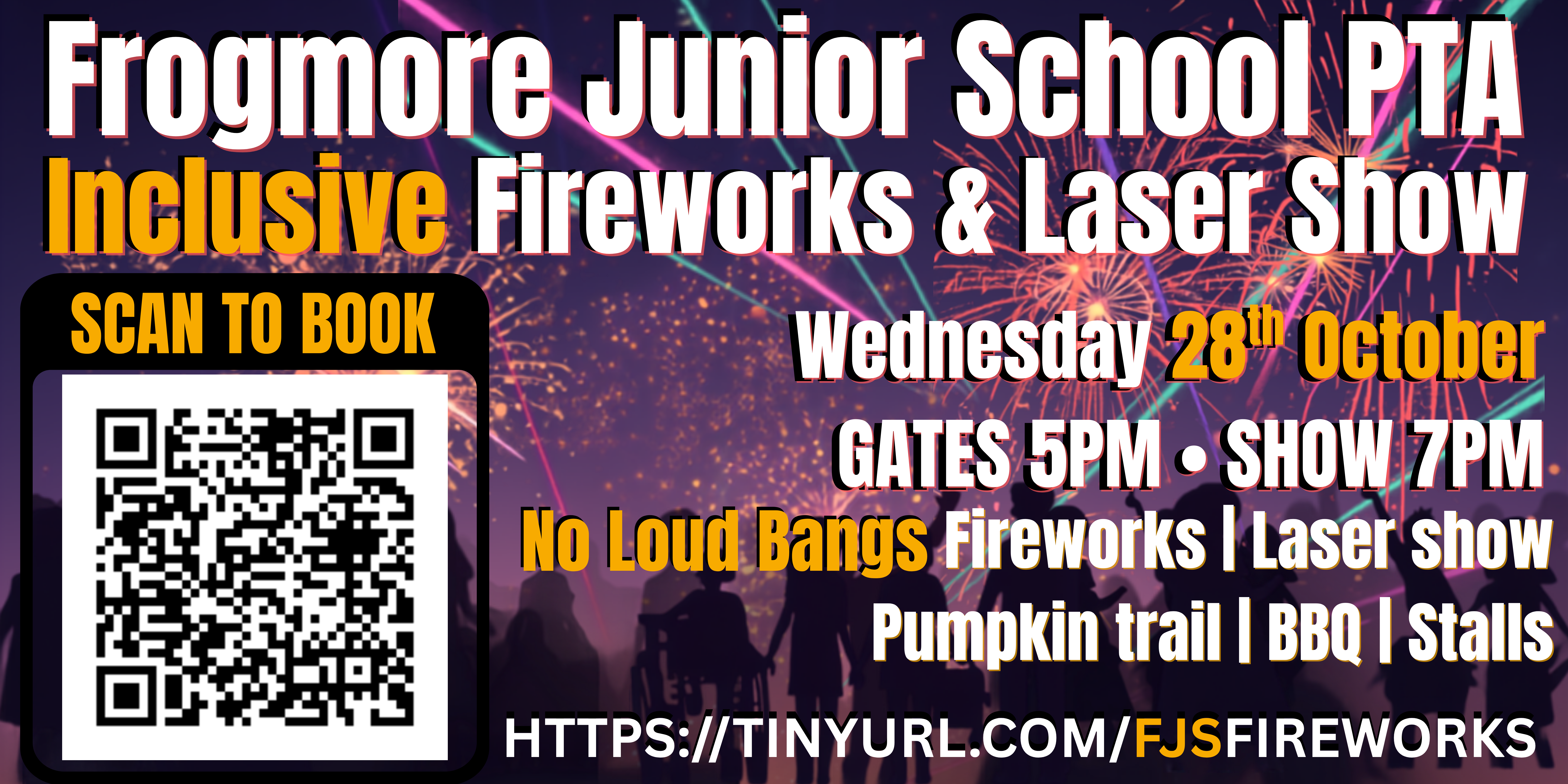 Frogmore Inclusive fireworks display and laser show on 28th October