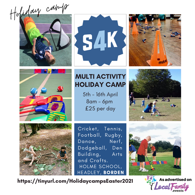 Easter holiday camp poster for sport4kids