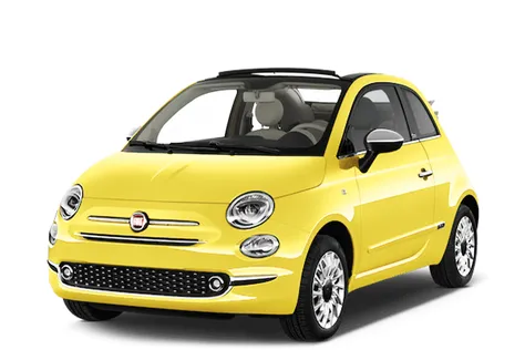 rent a Fiat 500 CC car in Portugal