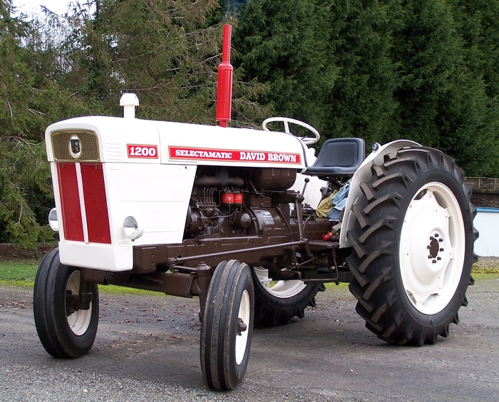 1969 DAVID BROWN 1200 Selectamatic 4cylinder diesel TRACTOR Reg. No