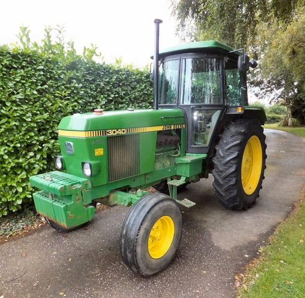 1983 john deere 3040 diesel tractor reg no a56 ffh fitted with sg2