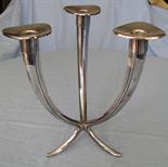 Candlestick. Design. 925 silver. Marked.  422 grams gross. 22 cm high. In used condition.    Reserve