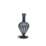 Compagnia Venezia-Murano, Murano  Vase 'A canne', um 1885  Balusterform auf Standfuß, der Rand