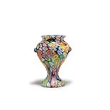 Toso, Fratelli, Murano  Vase 'Murrine', um 1910  Balusterform mit vier aufgesetzten Nuppen. H. 18