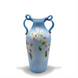 Toso, Fratelli, Murano  Henkelvase 'Murrine', um 1920  Hohe Balusterform. H. 43,5 cm.