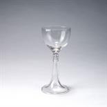 Benedikt von Poschinger, Oberzwieselau  Weißweinglas 'Riemerschmid', um 1900  H. 16,4 cm.