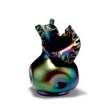 Glasfabrik Elisabeth, Pallme-König & Habel, Kosten bei Teplitz  Vase, 1900-1910  Vierfach