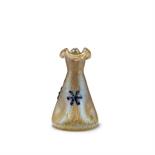 Glasfabrik Elisabeth, Pallme-König & Habel, Kosten bei Teplitz  Vase, 1900-1905  Korpus dreifach