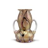 Glasfabrik Elisabeth, Pallme-König & Habel, Kosten bei Teplitz  Henkelvase, 1900-1905