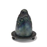 Gabriel Argy-Rousseau, Paris  Veilleuse, um 1925  Spitzovoide Form. H. 13,7 cm. Pâte de verre,