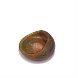 Daum Frères, Nancy  Vide poches 'Araignée du matin', um 1900  Ovale Muschelform. H. 6,2 cm, 13 x