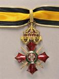 Bulgaria  Military order of merit, 2nd class.  Bronze gilded, partly enameled, on an open and