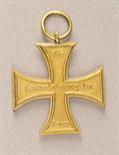 Mecklenburg-Schwerin  Military-Merit Cross, 1870, on ribbon.  Bronce gilded.  Condition: II