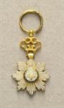 China  Order of the Golden Grain, Miniature.  Gold, partially enamelled, multiple parts, open