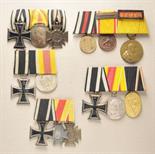 Baden  Lot of 5 medalbars.  Various combinations.  Condition: II    Starting price: 350    Baden