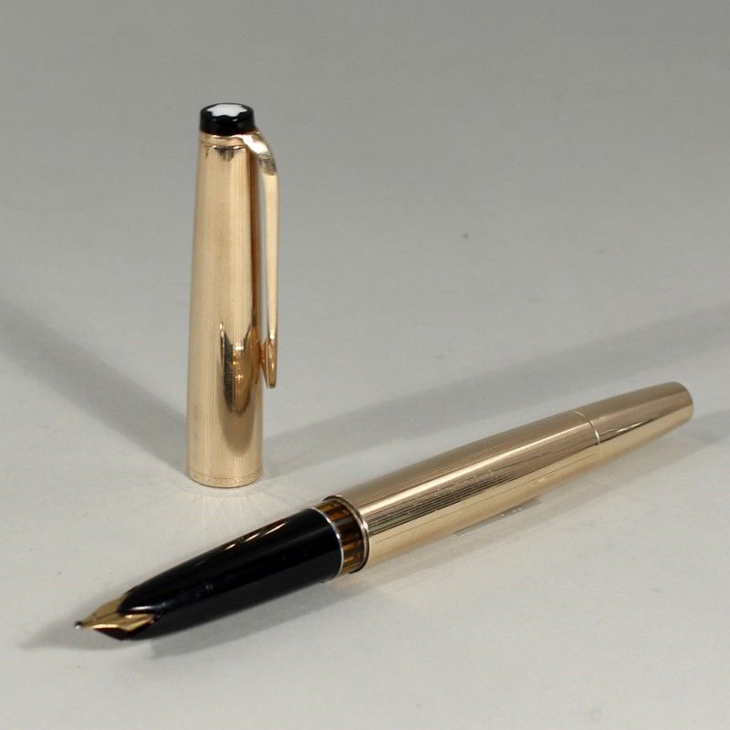 Fuller Montblanc Meisterstuck Nr 84 Goldfeder 585 Korpus Golddouble Grav Gustav Viethee