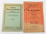 2 Kriegskochbücher um 1915  dabei *sächsisches Kriegskochbuch* Anweisungen für eine sparsame u.