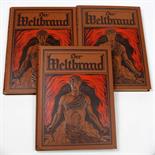 3 Bände Der Weltbrand  *Der Weltbrand* Illustrierte Geschichte aus großer Zeit mit zusammenhängendem