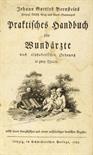 Medizin - - Bernstein, Johann Gottlob. Praktisches Handbuch für Wundärzte nach alphabetischer