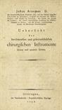 Medizin - - Arnemann, Justus. Uebersicht der berühmtesten und gebräuchlichsten chirurgischen