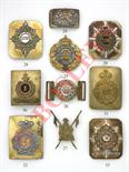 Indian Army. 1st Januk Bn. Gwalior Contingent Sepoy’s 19th century cross belt plate.  A good rare