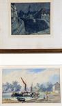 THOMAS CRESWICK R.A. (1811 - 1869) Framed, signed, watercolour on paper, showing figures and horse