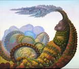 RAYMOND DORLEANS (b. 1947) Framed, signed, dated `88, Haitian oil on canvas, Surrealist