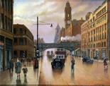STEVEN SCHOLES (b.1952) Framed, signed, oil on board, 21st Century, Northern School, titled