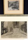 JOHN THOMPSON (1924 - 2011) Two framed, signed, one dated 1966, Northern School, charcoal sketches