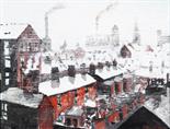 ATHERTON. Two framed, signed, dated verso, `Aug. 2014`, oils on board, Northern School, Contemporary