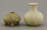 A miniature Qingbai Vase,  AFC Northern Song dynasty (960-1127), of lobed melon form with wide