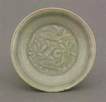 A good and unusual Qingbai moulded small Dish,  AFC Southern Song dynasty (1127-1279), with two fish