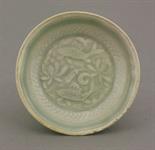 A good and unusual Qingbai moulded small Dish,  AFC Southern Song dynasty (1127-1279), with two fish