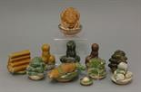 Food for the Afterlife,  AFC Ming dynasty (1368-1644), a group of eleven glazed earthenware