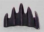 A good biscuit porcelain Brush Rest,  AFC Kangxi (1662-1722), the five sharp peaks under a purple