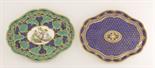 Two later decorated SŠvres Dishes,c.1760 and early 19th century, each of notched lozenge form, one