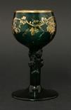 A SINGLE OWNER COLLECTION OF GLASSWARE, THE PROPERTY OF A DECEASED ESTATEA gilded emerald green-