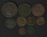 Charles II - George III, comprising copper farthing 1674 (F), halfpenny 1775, Soho Mint `